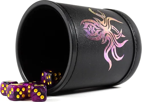 Miniatura 2 de Taza de dados de cambio de color con lámina de transición de color, taza de dados de tamaño estándar, perfecta para juegos de mesa, juegos de rol