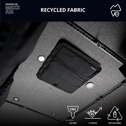 Miniatura 4 de VanEssential Cubierta de ventilación de techo opaca con aislamiento magnético diseñada para (MaxxAir/Fantastic Fan) 16.5 "x 16.5" - Negro