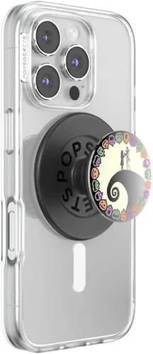 Miniatura 4 de PopSockets - Agarre para teléfono con soporte expandible, agarre adhesivo, pesadilla antes de Navidad, esmalte Jack