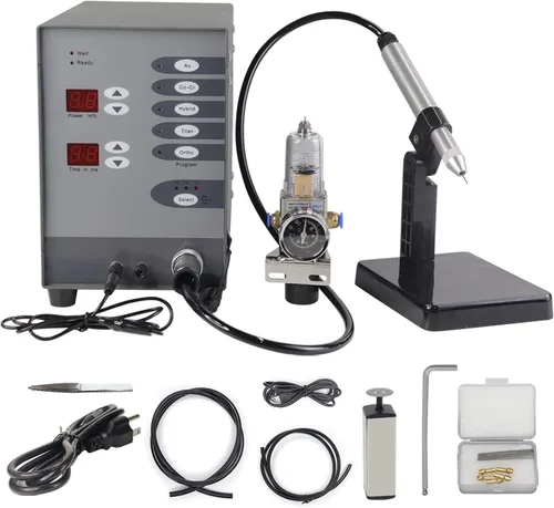 Kit de soldador de joyería permanente Máquina de soldadura por puntos de arco de tungsteno de pulso soldable de oro sólido, aluminio, soldadura de