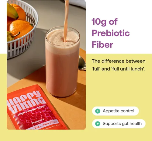Miniatura 10 de Happy Viking Proteína en Polvo de Chocolate + Súper Alimentos, Creado por Venus Williams, 30G de Proteína, Bajo en Carbohidratos, Cetogénico