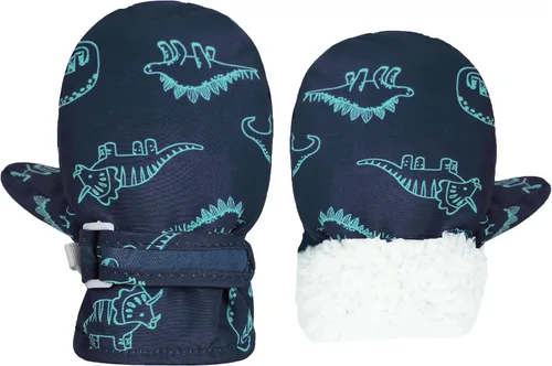 Miniatura 75 de Urban Virgin Guantes de invierno para bebés y niños pequeños, con forro polar, cálidos, impermeables, guantes de nieve para niños y niñas