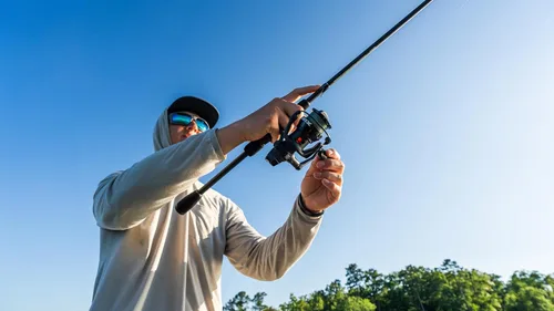 Miniatura 11 de Abu Garcia Combo de carrete giratorio y caña de pescar Max SX
