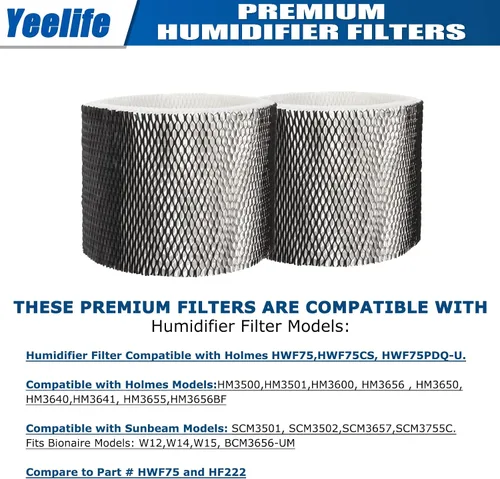 Miniatura 5 de HWF75 - Repuesto de filtro humidificador para Holmes HWF75CS, HWF75PDQ-U, filtro D, filtro humidificador Sunbeam Cool Mist SCM3501, SCM3502
