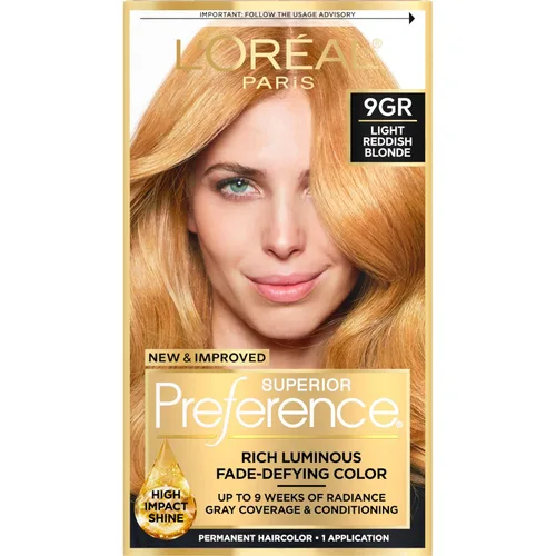 L'Oreal Paris Superior Preference - Tinte permanente luminoso que desafía la decoloración, tinte para el cabello para hasta 9 semanas de resplandor,