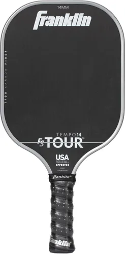 Miniatura 20 de Franklin Sports Palas de Pickleball Pro - Serie FS Tour Fibra de Carbono Cruda T700 - Aprobadas para Pickleball de EE. UU. - Borde Inyectado de Gris