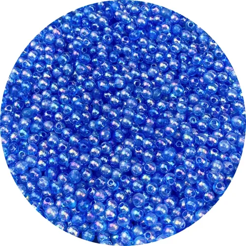 Miniatura 31 de 1000 piezas de cuentas redondas de acrílico de 6 mm, colores AB, cuentas espaciadoras redondas para aretes, pulseras, collares, llaveros, joyería