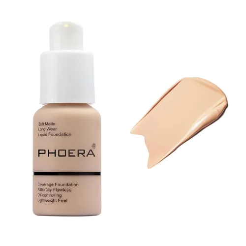 Miniatura 9 de Paquete de 2 PHOERA Base de Maquillaje Para Mujeres Mayores, Base Líquida Mate Suave Impecable Control de Aceite 24 HR Corrector Base de Maquillaje