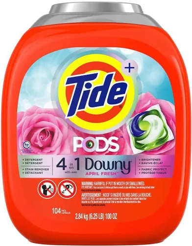 Miniatura 12 de Tide PODS con detergente líquido Downy, April Fresh, 12