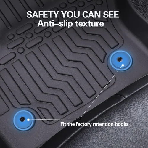 Miniatura 3 de Alfombrillas de Piso para Elantra N 2021-2023 (No Compatible con Híbrido 21-23) Protección para Todo Clima Goma TPE Personalizada para Piso Sin Olor