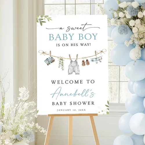 Miniatura 14 de Letrero de bienvenida personalizado para baby shower, letrero de bienvenida personalizado con lazo rosa para baby shower, póster de lazo rosa