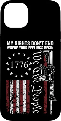 Miniatura 15 de My Rights Don't End Where Your Feelings Begin USA Gun Flag Case for iPhone 17
