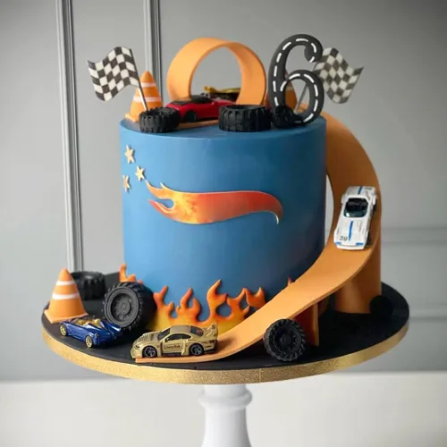 Miniatura 6 de Rainmae Moldes de fondant de llama, molde de fondant para neumáticos de automóvil, moldes de silicona de fuego caliente, molde de neumático redondo