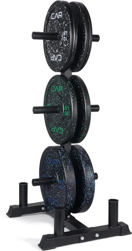 Miniatura 9 de CAP Juego de pesas olímpicas de 2 pulgadas 100-370 libras Varios colores Estante de almacenamiento opcional