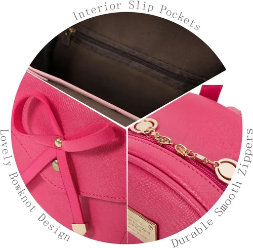Miniatura 5 de Mochila pequeña para niñas y mujeres, de cuero, a la moda, para el día a día