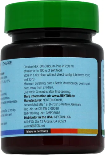 Miniatura 3 de Nekton Calcio Plus - Calcio con Magnesio y Vitaminas 35g/1.23 oz