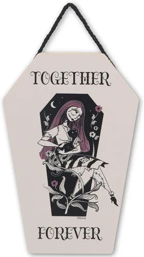 Miniatura 6 de Disney The Nightmare Before Christmas Jack Skellington - Decoración colgante de pared de madera, divertido letrero de Halloween para decoración
