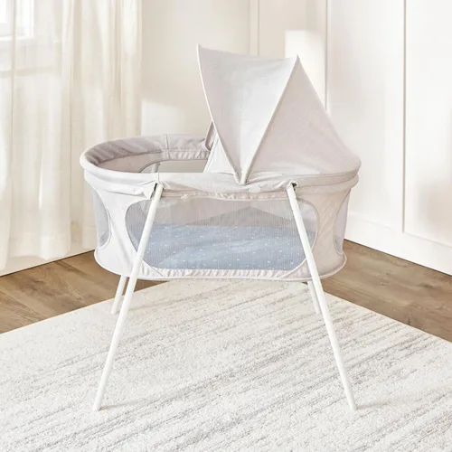 Miniatura 10 de Regalo Baby Basics - Moisés infantil con toldo, marca galardonada, plegado rápido y fácil de instalar, almohadilla extraíble, malla transparente