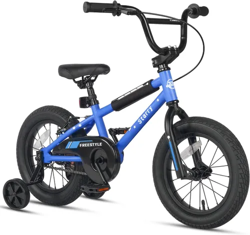 Miniatura 23 de cubsala Bicicleta para niños de 12, 14, 16, 18 pulgadas, estilo BMX, con ruedas de entrenamiento, freno para niños de 2 a 10 años, varios
