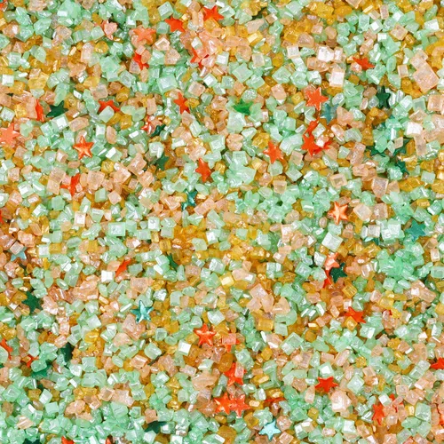Miniatura 11 de Mezcla de estrellas con purpurina plateada comestible de lijado, chispas de azúcar comestible azul y morado para decoración de pasteles, azúcar