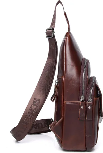 Miniatura 167 de LUKZIJAES Bolso bandolera de cuero genuino para hombre