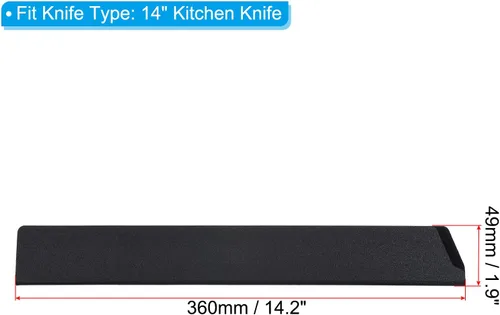 Miniatura 50 de PATIKIL Fundas de plástico ABS para cuchillo de cocina de 10 pulgadas, paquete de 3 cuchillos, protector de filos, protector de cuchilla, funda