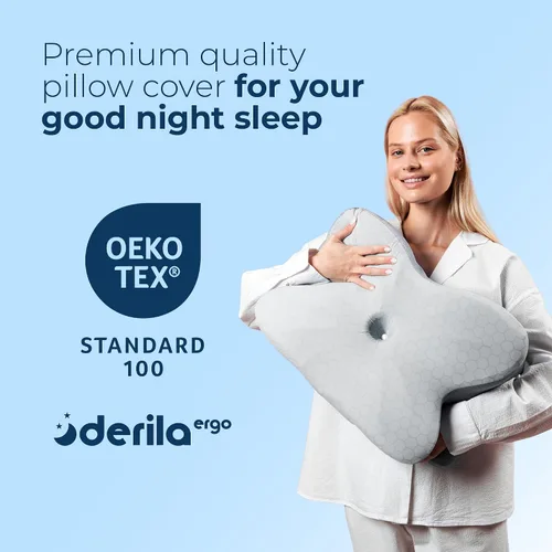 Miniatura 8 de Derila Ergo - Funda de almohada térmica para almohada cervical para cuello cervical, almohada refrescante para almohada de espuma viscoelástica