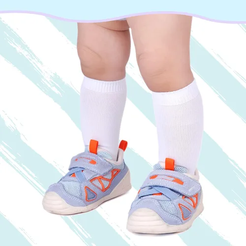 Miniatura 2 de Mini angel Calcetines hasta la rodilla para bebé, calcetines altos hasta el muslo, medias de algodón sin costuras para recién nacidos, niños