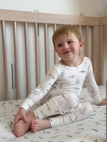 Miniatura 39 de GUNAMUNA Pijama unisex convertible ultrasuave para bebé, mameluco con cremallera para pañales, recién nacido a 24 meses