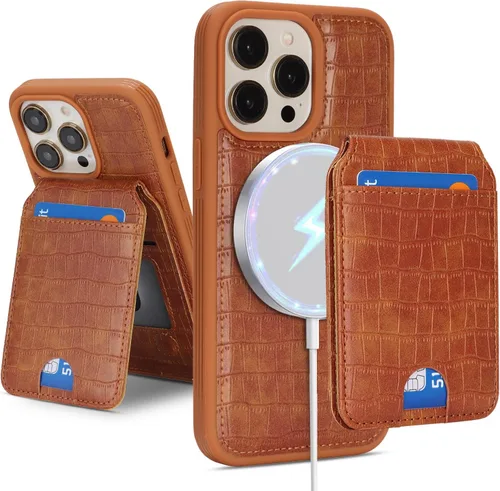 Miniatura 31 de Havaya Funda Cartera para iPhone 13 Pro Max e iPhone 12 Pro Max, Compatible con MagSafe 2 en 1, Desmontable Magnética con Portarjetas, Ranura