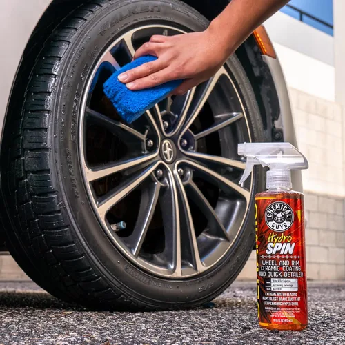 Miniatura 8 de Chemical Guys HydroSpin - Recubrimiento cerámico para ruedas y llantas y spray detallador rápido - Spray de 16 oz que protege ruedas, llantas