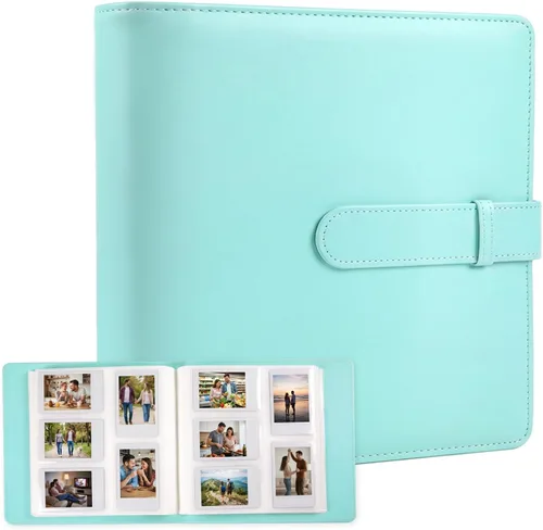 Miniatura 11 de Álbum de fotos de piel sintética de 320 bolsillos para Fujifilm Instax Mini, fotos Polariod de 2 x 3 pulgadas, libro de fotos con caja de regalo