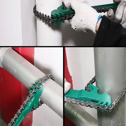 Miniatura 5 de Llave de cadena reversible resistente de 15 pulgadas Herramienta de montaje de tubería de filtro de combustible de aceite ajustable Ajuste