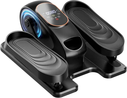 Máquina elíptica para debajo del escritorio para personas mayores, ejercitador de piernas motorizado silencioso con control remoto inteligente,