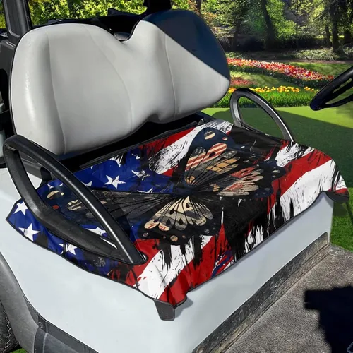 Miniatura 3 de Fundas de asiento de carrito de golf, protector universal para asiento de coche de golf, cómodo y fácil de instalar y limpiar