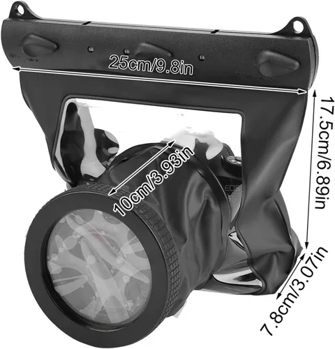 Miniatura 5 de Estink Kit de funda de buceo, funda de buceo subacuática para cámara subacuática, funda de buceo para cámaras DSLR, hasta 65.6 ft de profundidad