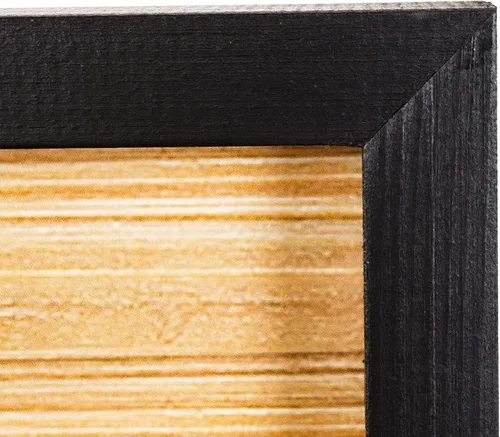 Miniatura 7 de Marcos de fotos de madera negra de 8 x 10 pulgadas, juego de 2 – 100% madera maciza ecológica natural con bordes gruesos para montaje en pared