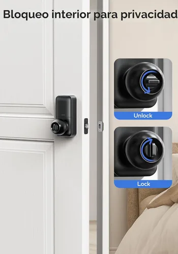 Miniatura 7 de TEEHO TE003 Cerradura de Puerta con Teclado de Entrada sin Llave con Manija, Cerraduras Inteligentes Digitales Electrónicas para Puerta Principal