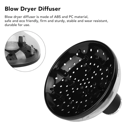 Miniatura 9 de Difusor de secador de pelo, accesorio difusor de pelo, secador de pelo, difusor universal de pelo adaptable para secadores de pelo para salón