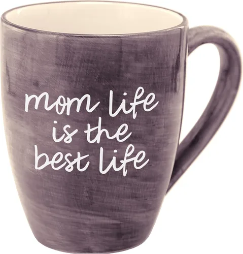 Miniatura 10 de Pavilion - Taza de café grande de cerámica con diseño de texto "Mama Bear", compatible con microondas y lavavajillas, tazas altas de café o té