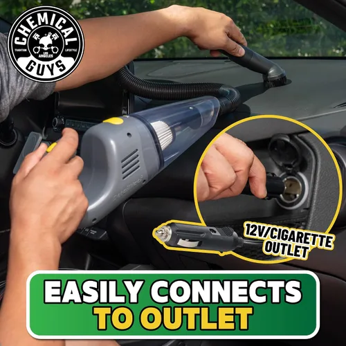 Miniatura 6 de Chemical Guys EQP410 DetailVac - Aspiradora portátil de mano para automóvil, motor eléctrico de 110 W 8.8 amperios