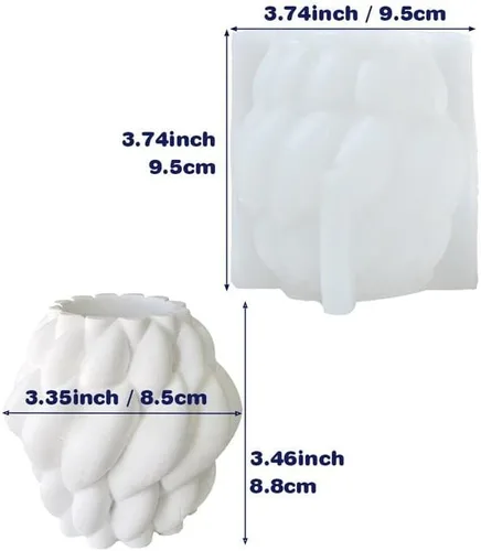 Miniatura 5 de Molde de silicona Moldes de maceta para florero, botella, molde de resina epoxi, maceta suculenta, yeso, cemento, molde de arcilla de hormigón Gota