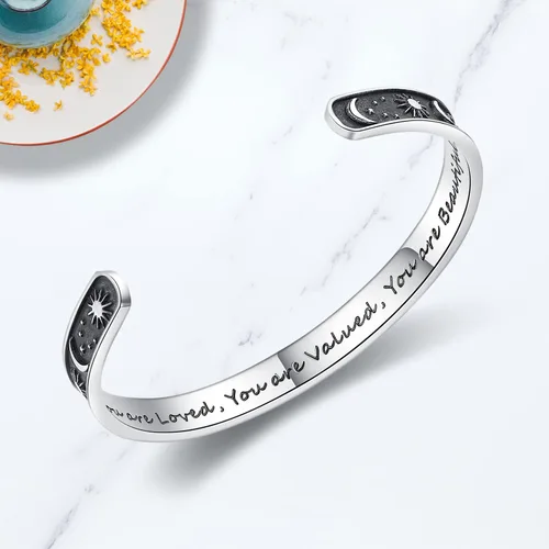 Miniatura 2 de TONY & SANDY - Brazaletes motivacionales para mujeres, adolescentes o niñas, regalos de cumpleaños personalizados para mamá, hija, hermana o amigas