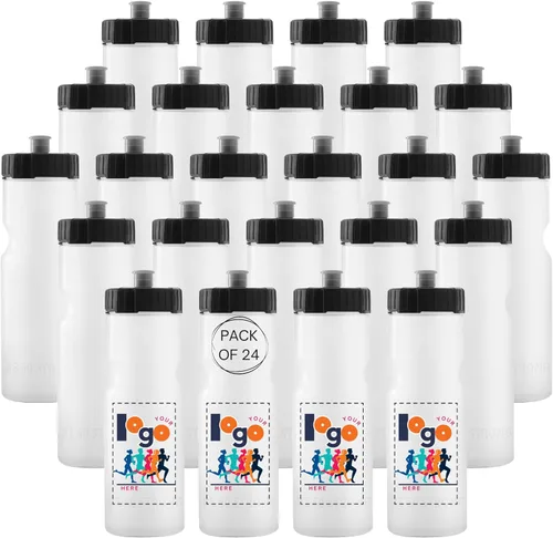 Miniatura 11 de 50 Strong Paquete de 24 botellas de agua a granel – Botellas deportivas sin BPA de 22 onzas con tapa superior fácil de abrir – fabricadas en Estados