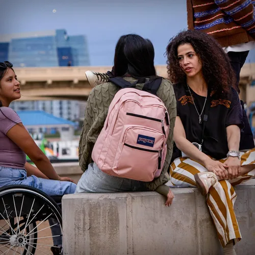Miniatura 8 de JanSport Mochila para portátil - Bolsa para computadora con 2 compartimentos, tirantes ergonómicos, funda para portátil de 15 pulgadas, asa de Gris