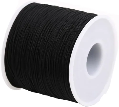 Miniatura 2 de Cordón de nailon trenzado de 150 yardas de 0.020 in, cuerda de hilo de nailon trenzado para pulseras de nudos chinos, collares, macramé, joyería
