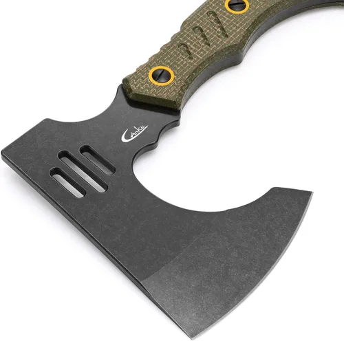 Miniatura 3 de C1391 Hacha de Camping Hacha de Camping, Hoja de Acero DC53 con Mango de Micarta Hachas de Supervivencia Hacha de Bushcraft con Fundas Kydex