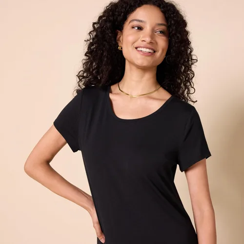 Miniatura 4 de Tienda Essentials Vestido Maxi de manga corta para mujer, fluido