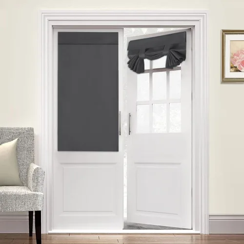 Miniatura 36 de Turquoize Cortinas Opacas para Tratamiento de Ventana con Trabillas Traseras para Sala de Estar/Dormitorio, Tratamientos de Ventana con Aislamiento