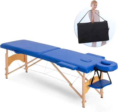 Miniatura 16 de Mesa de masaje, cama de masaje, 2 camas plegables y portátiles para extensiones de pestañas, mesa de tatuaje de belleza, ajustable, color negro